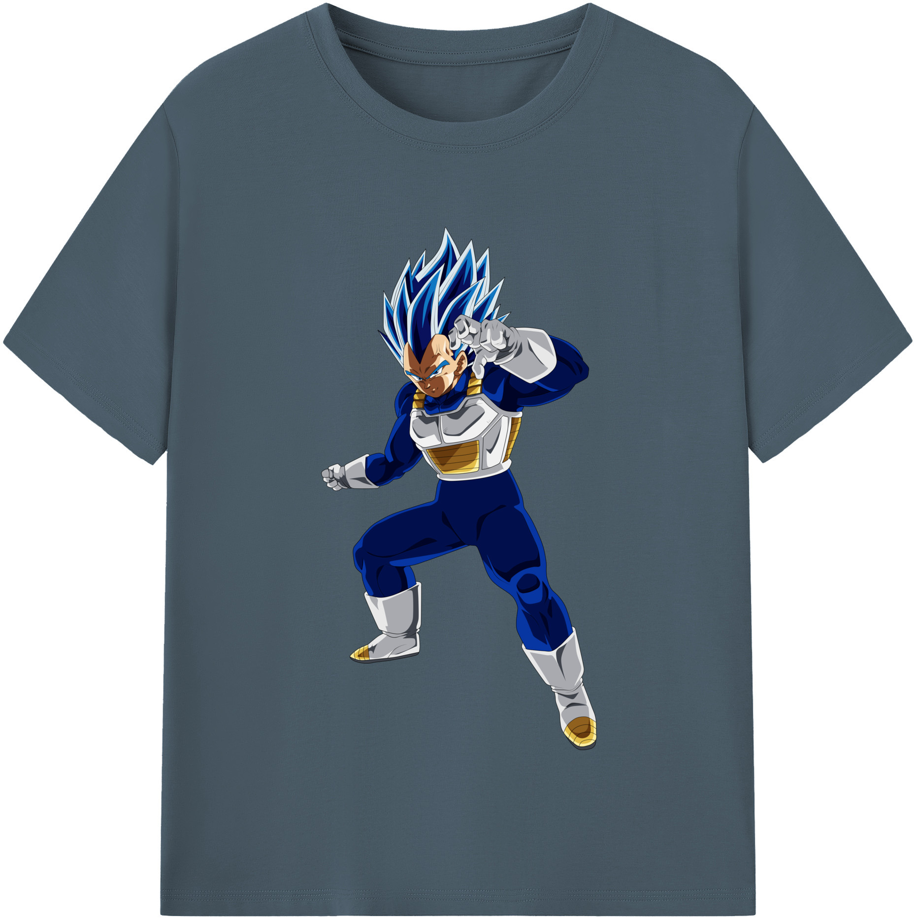 （画像用） ドラゴンボール ベジータ四世（Bejīta Yonsei）DRAGON BALL Vegeta IV 綿100％半袖Tシャツ（フロントプリント）